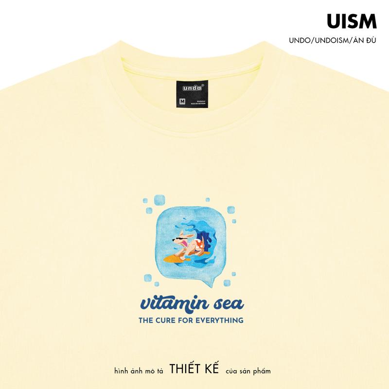 Áo Thun Unisex Undo Vitamin Sea Màu Kem Vàng 100% Standard Cotton - Flavors of Summer Collection 2