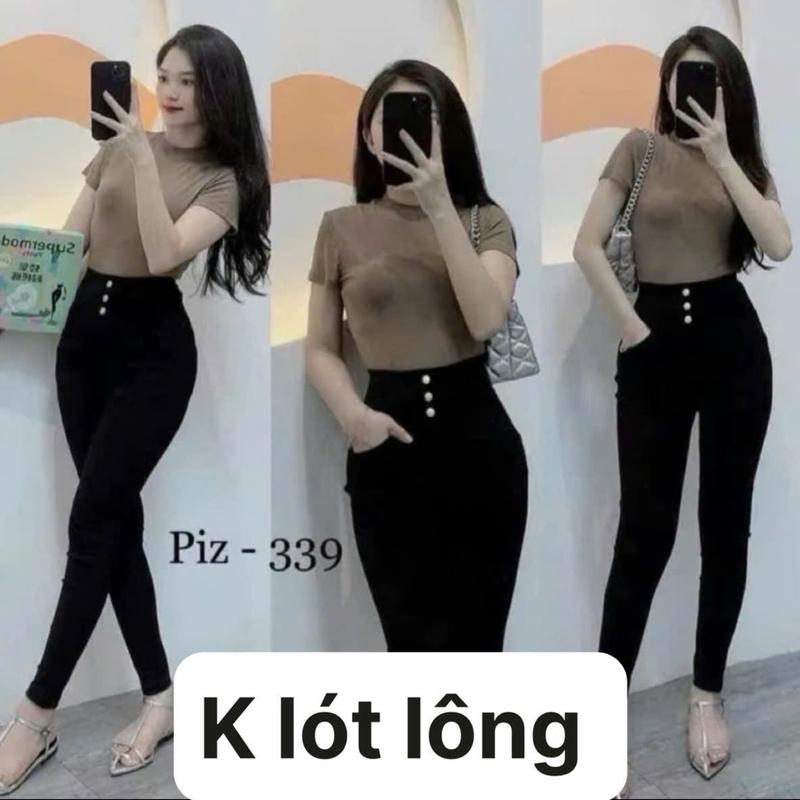 Quần Legging Umi Co Giãn 4 Chiều 3 Cúc Cạp Cao BigSize 38-78kg Cho Nữ