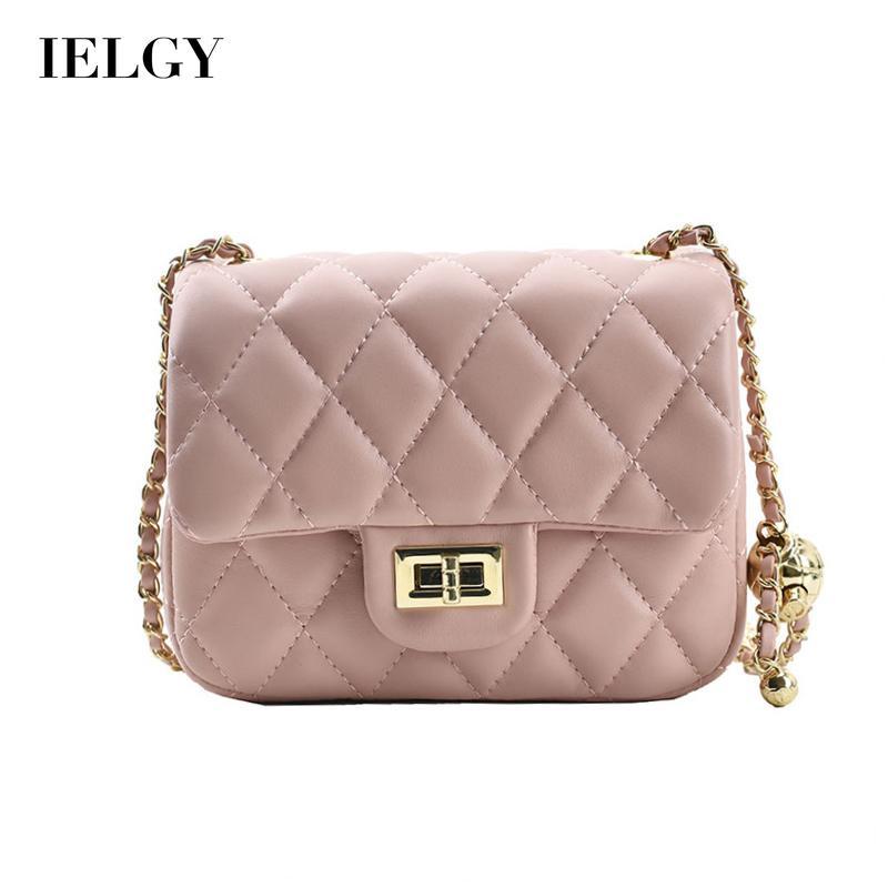 Túi Messenger Nữ IELGY Thiết Kế Quả Cầu Vàng Nhỏ Thời Trang Dây Xích Hình Thoi