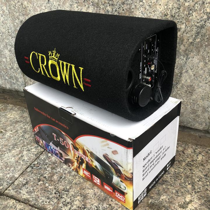 Loa Crown 5 có bluetooth, loa gắn xe ô tô nguồn 12v, hoặc sử dụng trực tiếp nguồn 220v tại nhà