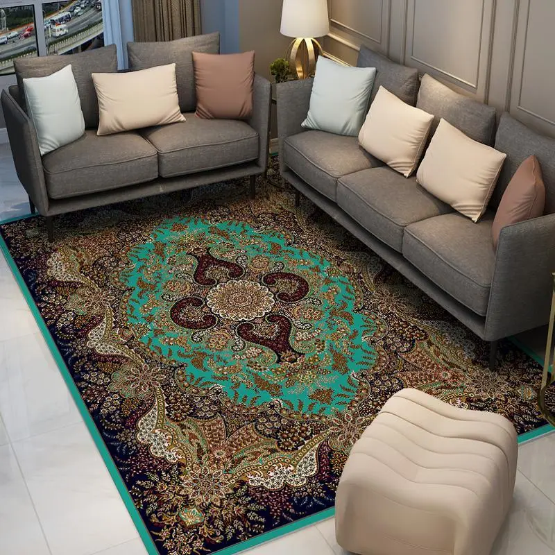Thảm Phong Cách Dân Tộc Bohemian, Thích Hợp Cho Phòng Khách, Chăn Đầu Giường, Phòng Ngủ, Bàn Cà Phê, Ghế Sofa Và Đầu Giường, Thảm Trải Chân, Trùm Kín, Có Thể Giặt Bằng Máy 5