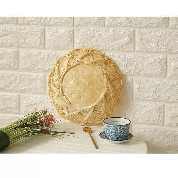 Đĩa sen ,, đan thủ công tỉ mỉ từ tre ,,rất xinh 3