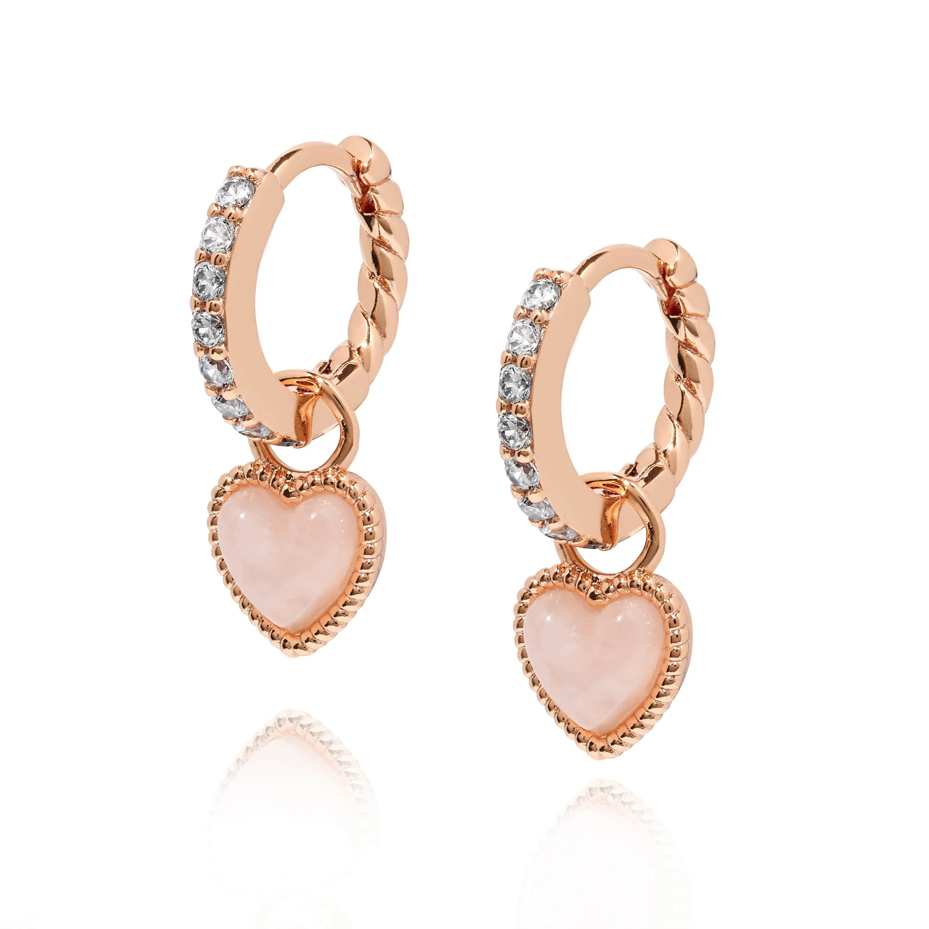 (Rose Gold) Carys Multi-Way Love Earrings