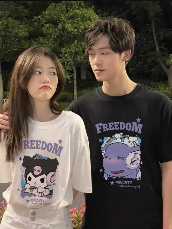 Áo Đôi Nam Nữ Tay Lỡ CD Hải Tặc, Áo Thun Cotton form rộng cổ tròn oversize Unisex style Hàn Hot Trend mùa hè 2