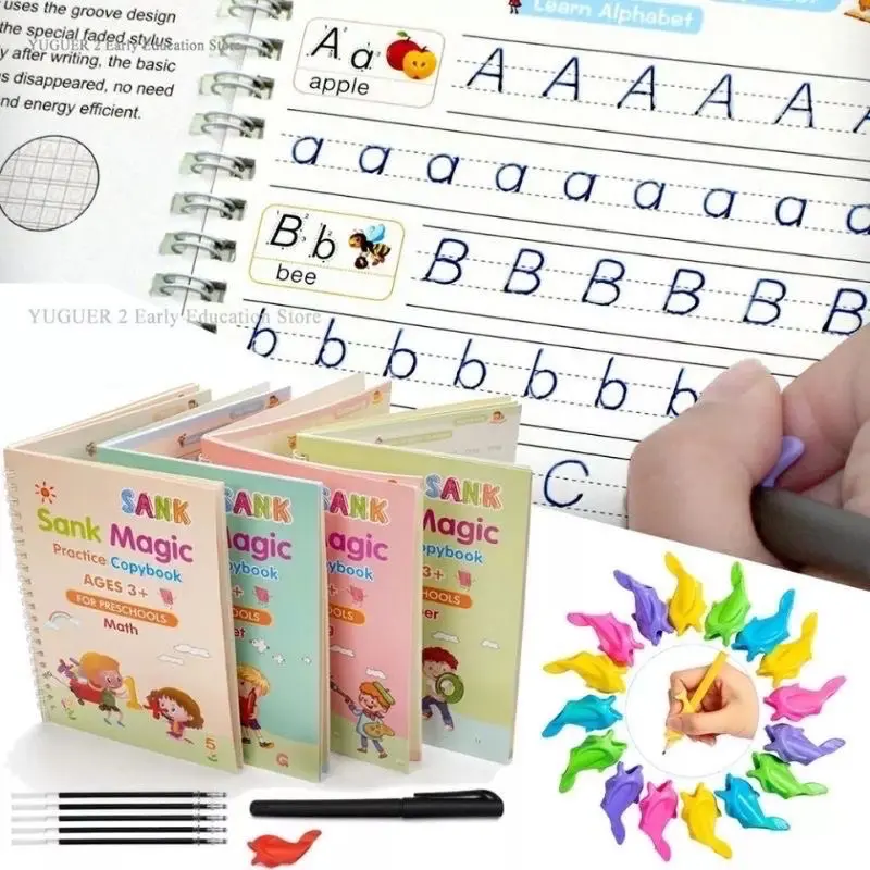 Sank Magic 3D Buku Edukasi Anak Belajar Menulis Untuk TK Angka & Huruf / buku megic 6