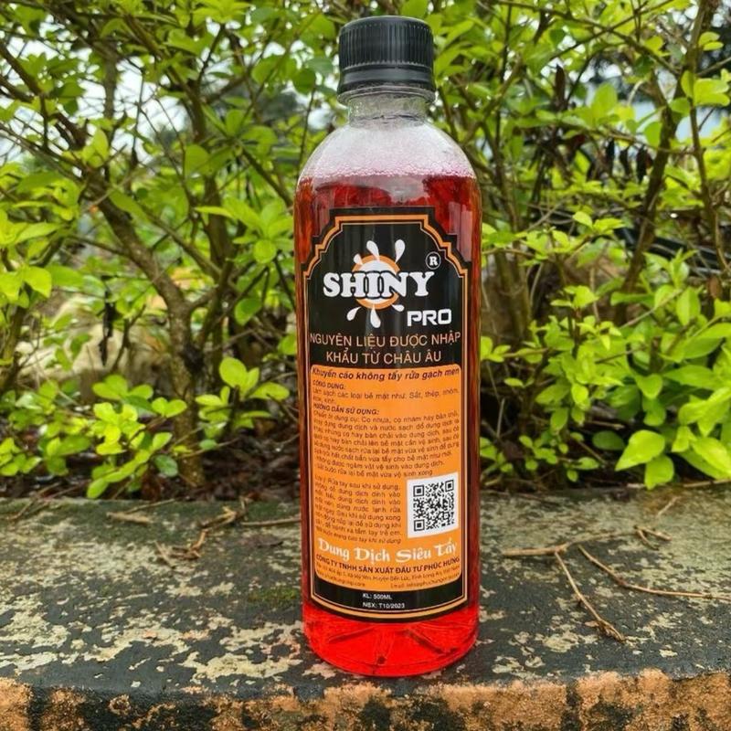 Dung dịch Shiny đỏ tẩy lóc máy tẩy ố vàng lóc máy dung  dichtay rua combo dọn xe điện nước rửa