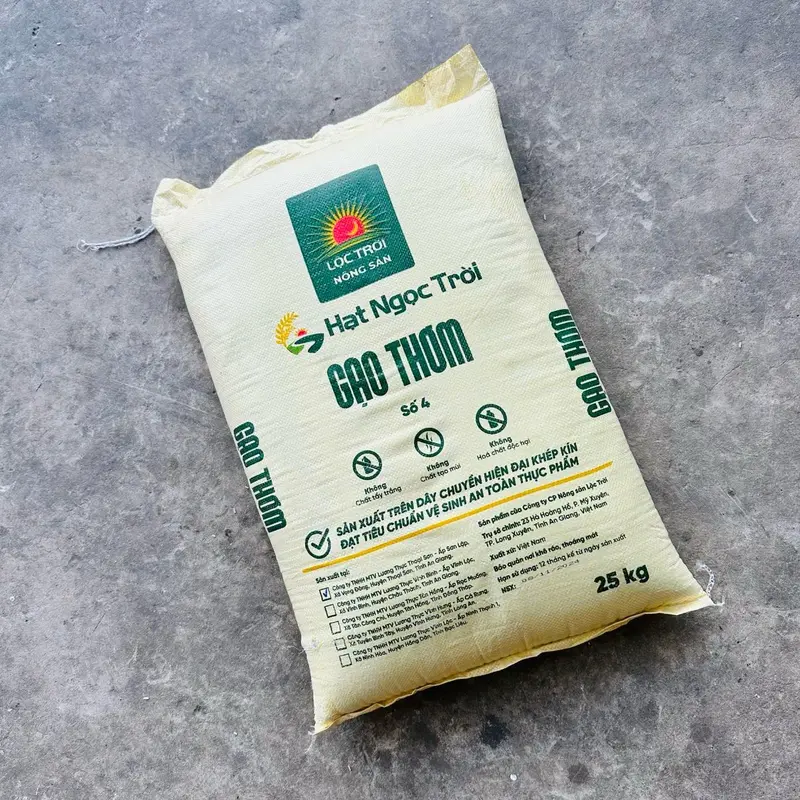 Gạo Hạt Ngọc Trời, gạo thơm, bao 25 kg, xốp mềm, nở nồi, dễ nấu 4