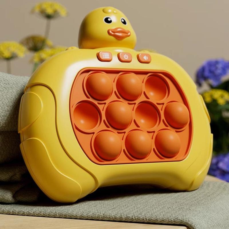 Cute Duck Design Quick Pop it Game Toy, Decompression Breakthrough Puzzle Pop Game Machine, Anxiety & Stress Relief Toy for Kids & Adults 6