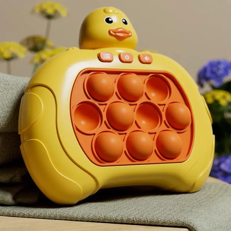 Cute Duck Design Quick Pop it Game Toy, Decompression Breakthrough Puzzle Pop Game Machine, Anxiety & Stress Relief Toy for Kids & Adults 6