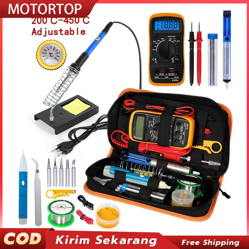 【Kirim Sekarang】Solder Set Lengkap Kit Solder 60 Watt 220 Volt Kit ...