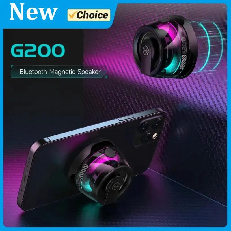 Loa Bluetooth 5.3 Cầm Tay G200 Đèn Chiếu Sáng RGB Loa Từ Tính BT5.3 Hộp Âm Thanh Mini Phát Lại 7 Giờ Có Giá Đỡ Điện Thoại Nghe Nhạc