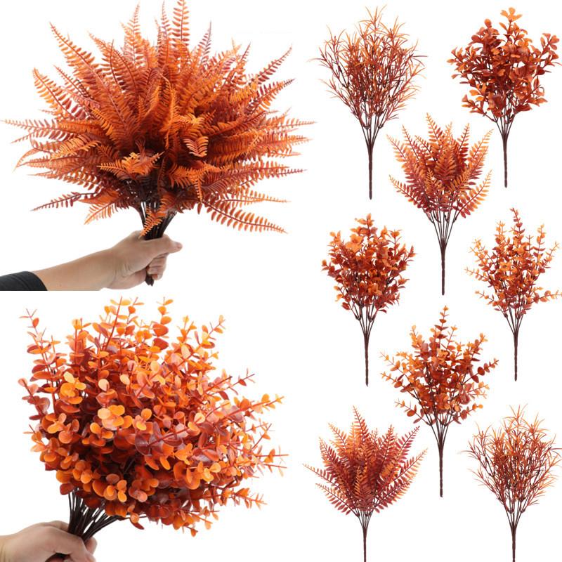 Product Introduction of Artificial Fall Flowers Outdoor UV Resistant Greenery Shrubs Plant for Thanksgiving Festival Wedding Home Decoration Fake Flower 5