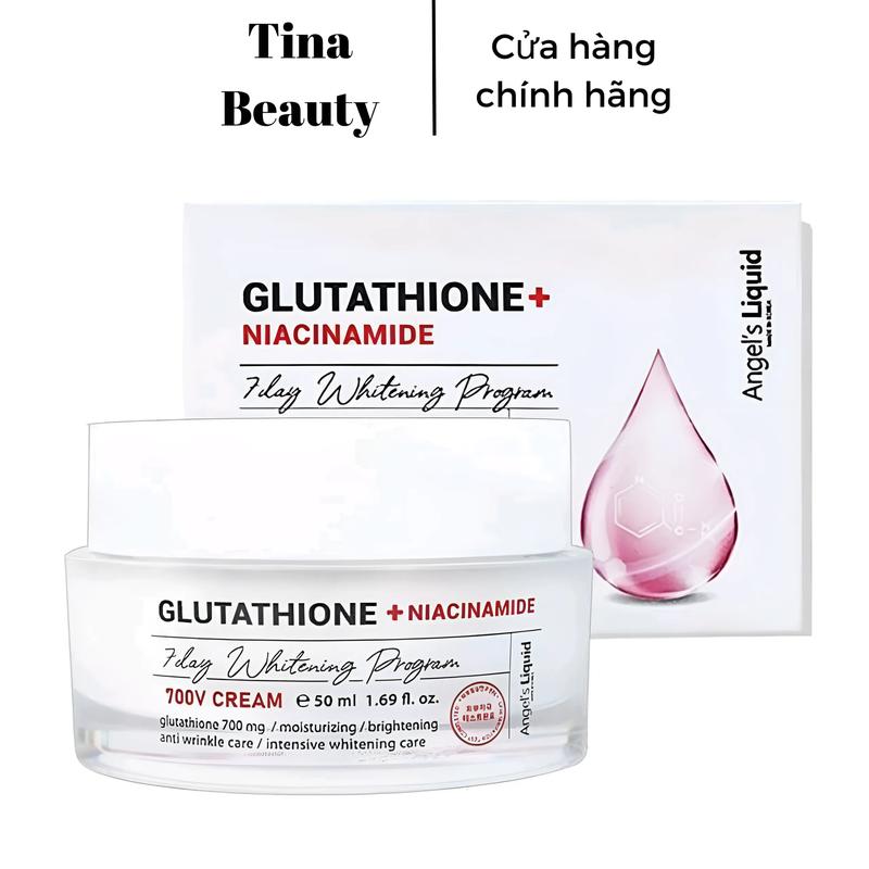 Kem Glutathione + Niacinamide 7Day Whitening Program Hỗ Trợ Dưỡng Trắng Angel's Liquid