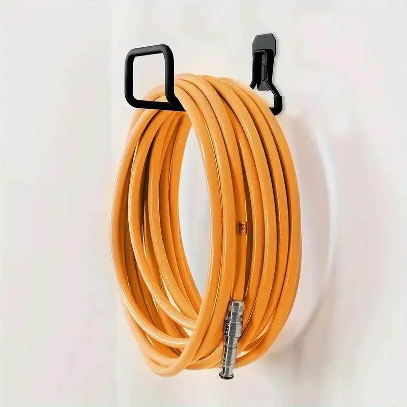 Garden Hose Holder, Wall Mounted Hose Hanger with 2 Screws, Expandable Hose Rack for Outdoor Use, Water Hose Extension Hook, Modern 0