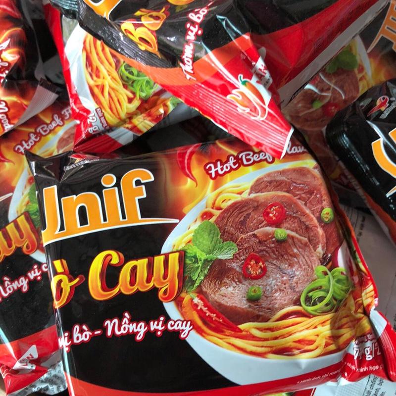  Mì bò cay 1 thùng 30 gói thơm vị bò nồng vị cay 