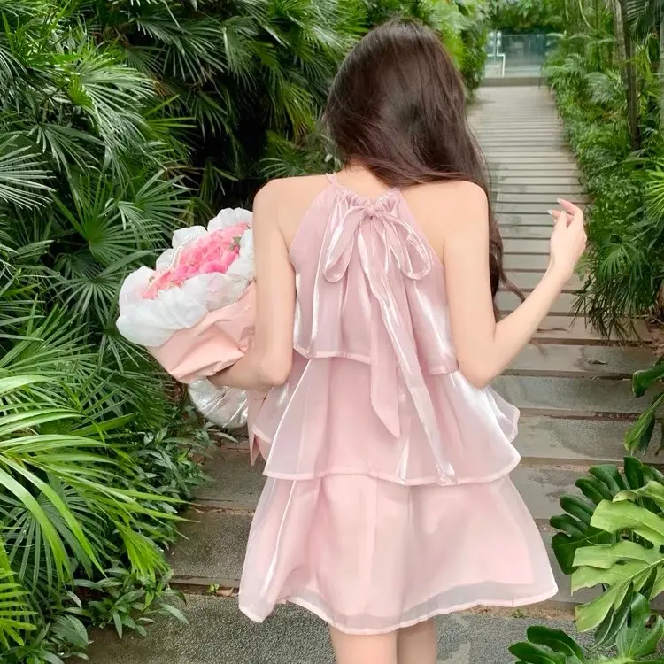 Váy tơ xoè 3 tầng, váy sát nách, Women Top nữ, DILYSHOP_ V113 | BigBuy360 - bigbuy360.vn