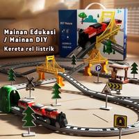 Gambar ISABELLA Trek Balap Konstruksi Untuk Mainan Anak Kereta Rel Rakitan DIY listrik Kereta Mainan Anak - 62pcs(2929-27) dari Isabella Official Store Kab. Jepara 4 Tokopedia