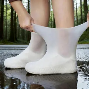 Pelindung sepatu anti air/silikon anti-slip/penutup sepatu hujan anti-slip/tebal tahan aus/penutup sepatu tahan air luar ruangan/penutup sepatu bot hujan Karet Latex