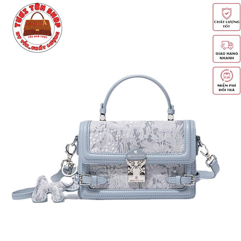 Túi Nữ Sang trọng đẳng cấp MLS phủ dệt kim+(full hộp) size 22 Da Bag