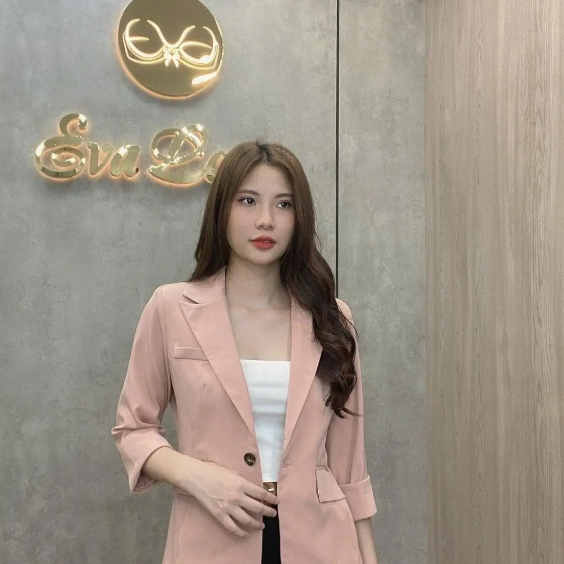 Vest túi nắp  túi ngưc cao cấp Eva Lover