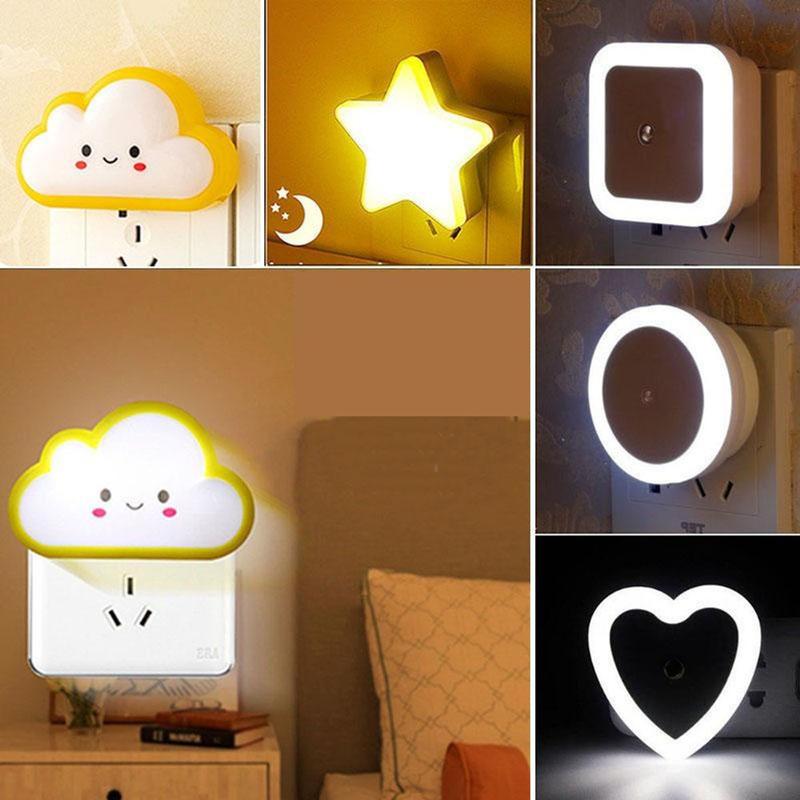 Đèn Ngủ Cảm Ứng Bóng Led Cảm Biến Ánh Sáng Tự Động Bật Tắt, Đèn Decor Phòng Ngủ…