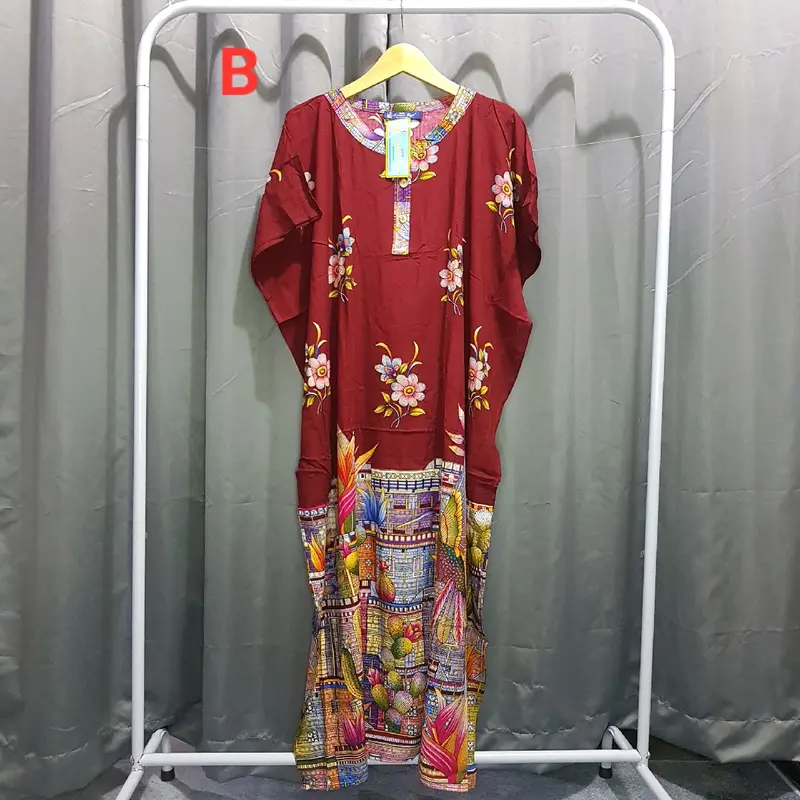 LONGDRES BATIK KALONG KANCING KENCANA UNGU LABEL BIRU DAN HIAJU 6