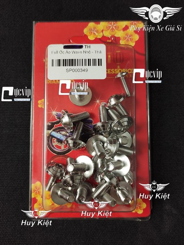 Full Bộ Ốc Dàn Áo Salaya Thái Inox 304 Gắn Exciter, Winner, Winner X, Wave, Dream, Sirius, Future, Vario, AB, Mio M3, Satria, Sonic, Vision MS9999