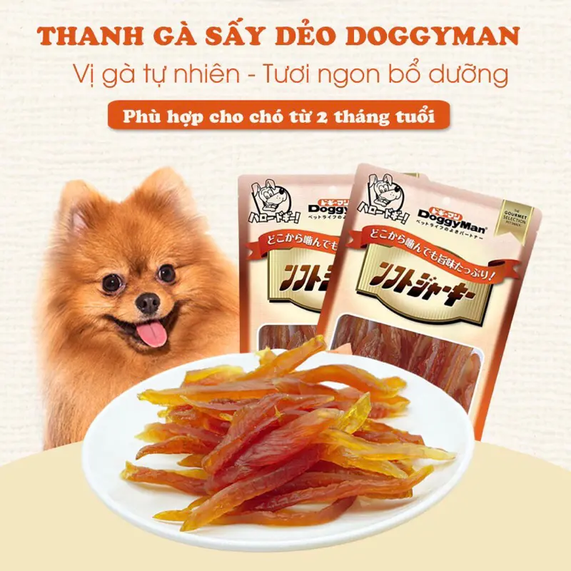 Thanh Gà Sấy DoggyMan cho Cún - Món ăn cho thú cưng [Date xa]
