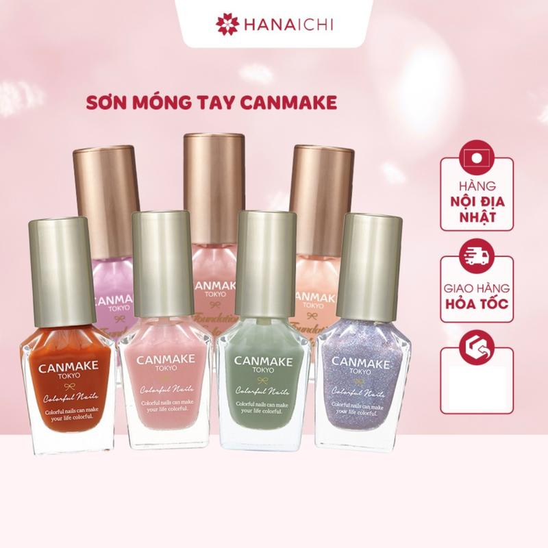  Sơn móng tay thạch Canmake Tokyo Colorful Nails Foundation không cần đèn hơ - Nội địa Nhật Làm Nail 