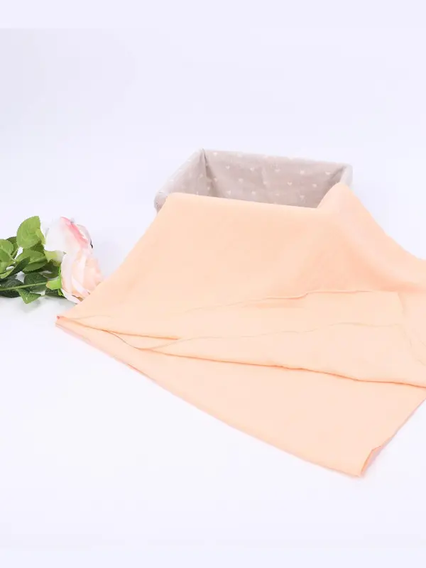 Solid Color Muslim Square Hijab, Fashionable Soft Comfortable Breathable Hijab for Women, Women's Islamic Clothing for All Seasons 3