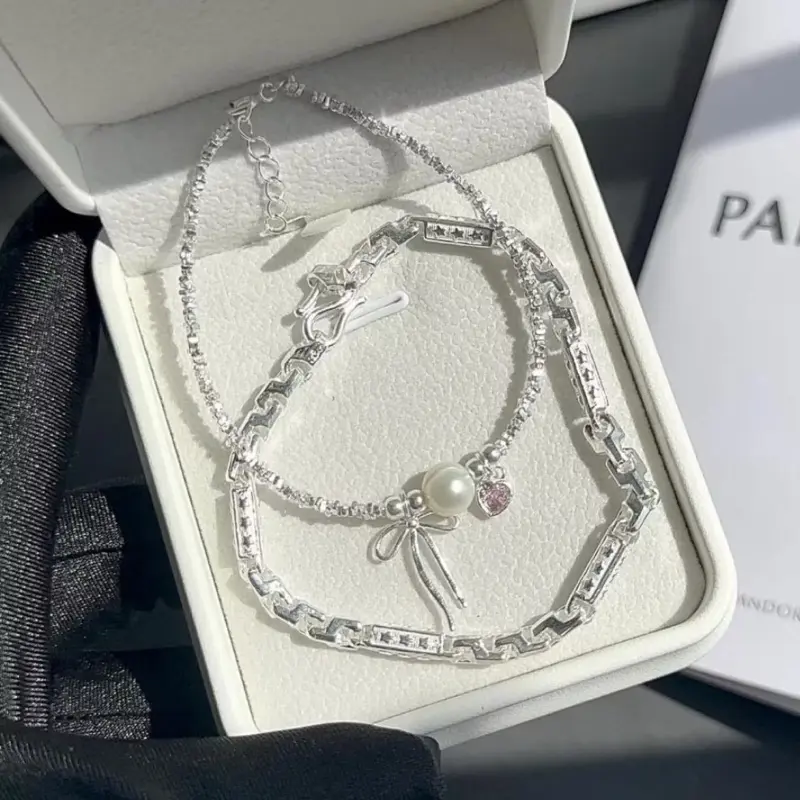 Set lắc tay bạc nam nữ SolSilver