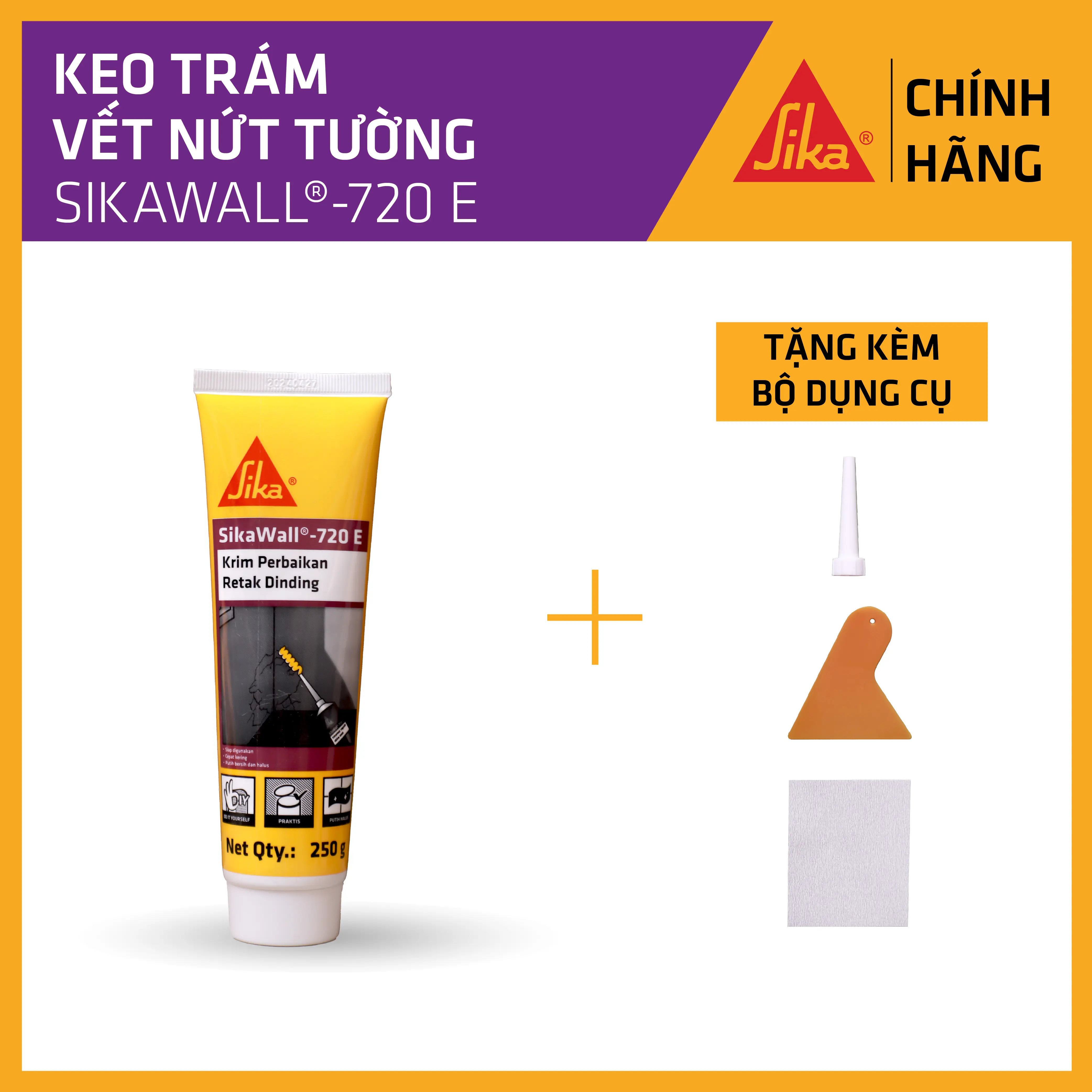 Sika - Keo trám vết nứt tường SikaWall - 720 E (250g)