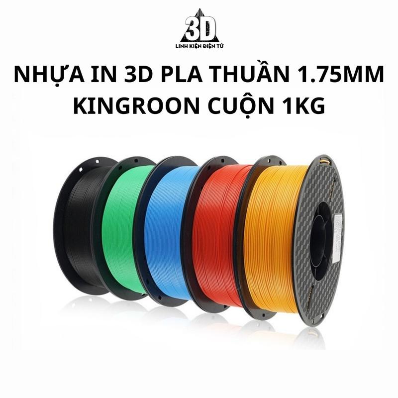 Nhựa in 3D PLA THUẦN KHÔNG PHA TẠP 1.75mm KINGROON cuộn 1kg dành cho máy in 3D