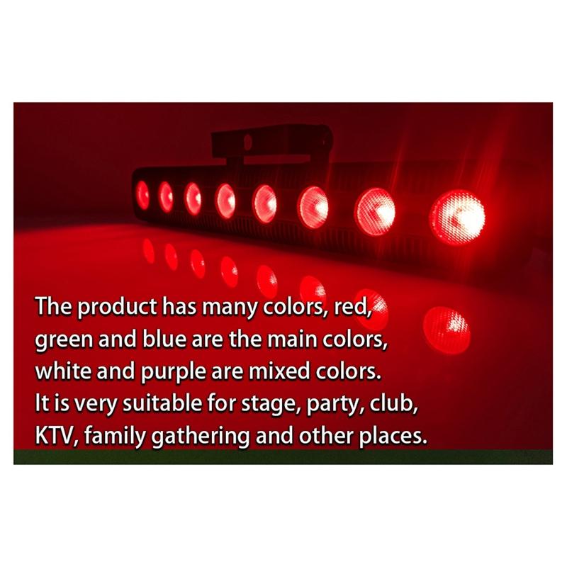 8 LED RGBW 4IN1 DMX Wall Wash Lamp DJ Disco Party Par Stage Light Effect for Dance Bar Holiday Decorate 2