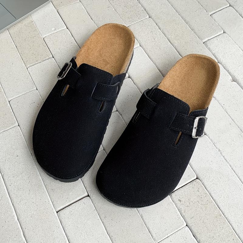 Men's Slip-On Casual Sandals - Retro Fashion Flat Sole Indoor/Outdoor Slippers with Adjustable Buckle Strap, Non-Slip Durable Design for All-Season Comfort, Sturdy Construction, Strappy Sandals 2