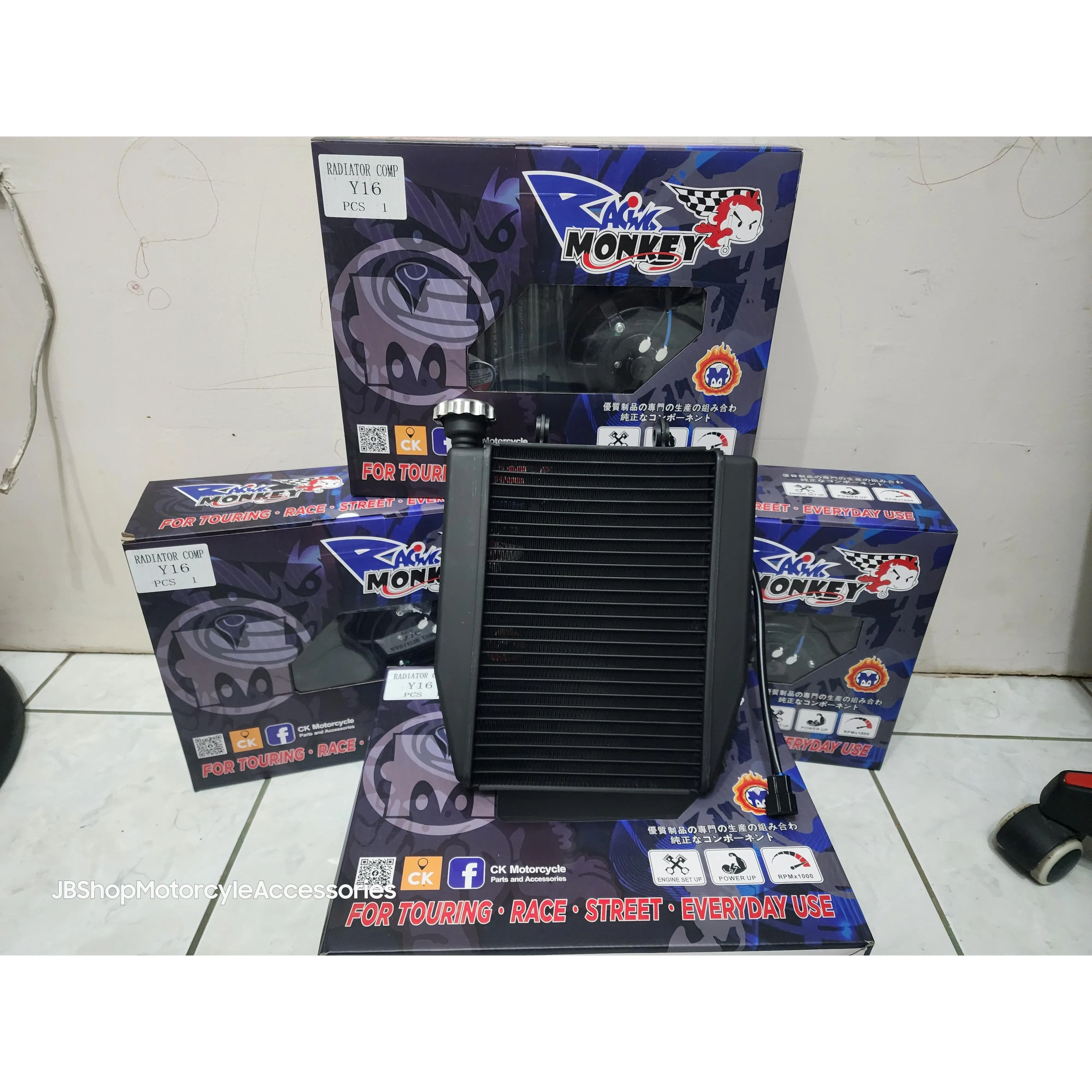 RACING MONKEY BIG RADIATOR WITH FAN FOR YAMAHAMA SNIPER 155 - TikTok ...