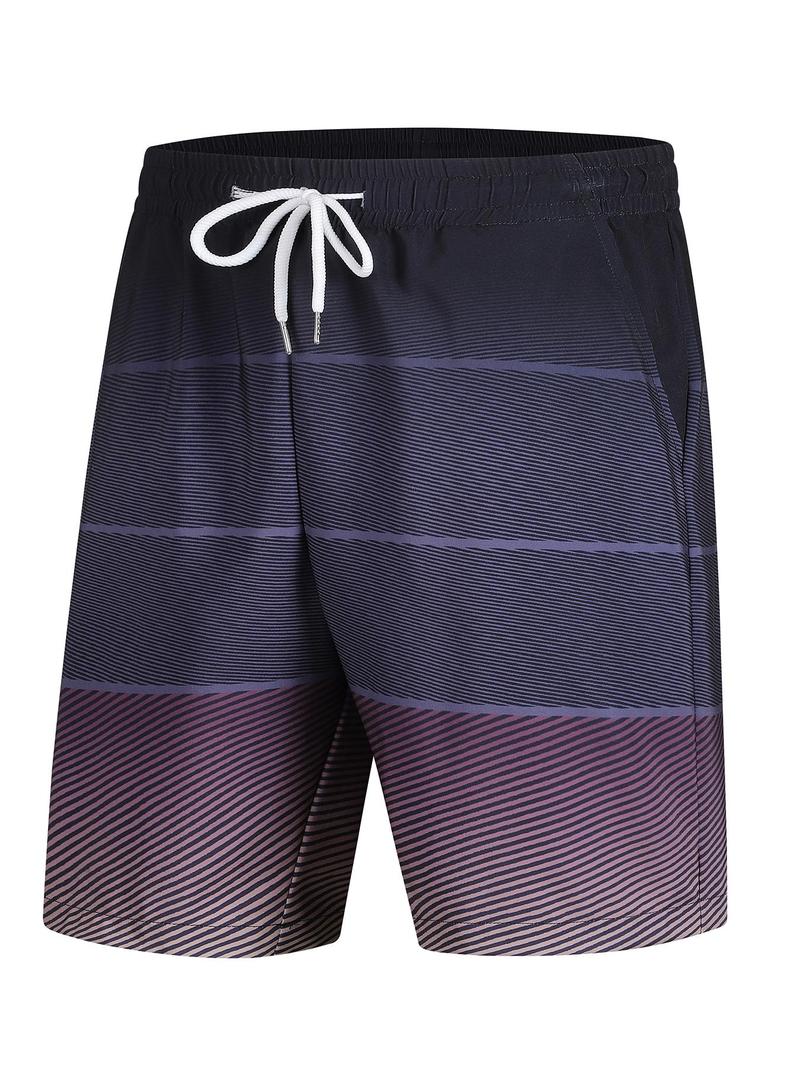 Product Introduction of Men's All Over Print Drawstring Waist  Shorts, Casual Comfy Breathable Shorts for Summer, Men's Shorts for Beach Vacation 8