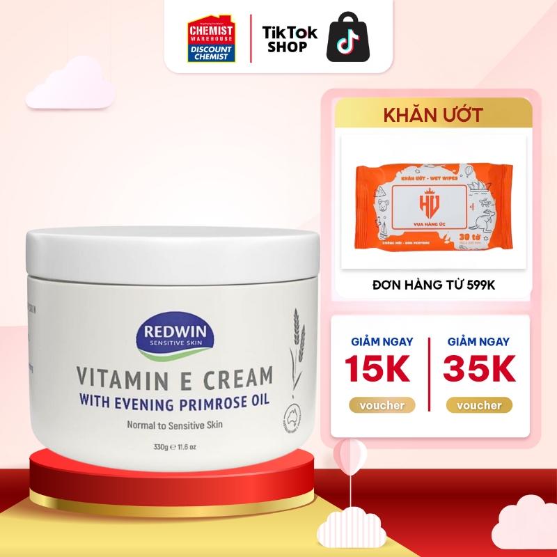 [ MẪU MỚI ] Kem dưỡng ẩm trắng da body Redwin Vitamin E Cream 300g Úc giữ ẩm cho làn da Nữ Dưỡng Body Làm Đẹp Da Kem Body Dưỡng Da Body Women