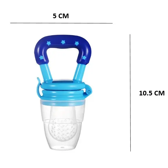 BISA COD B5017 Empeng Buah Bayi / Dot Buah Bayi / Fresh Fruit Feeder / Gigitan Mpasi / Fruit Pacifier Biru Kuning Pink 8
