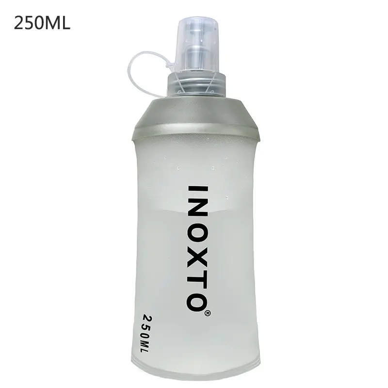 Bình đựng nước mềm INOXTO, bình đựng nước thể thao chạy bộ, chạy trail, leo núi không mùi nhựa, an toàn, tiện lợi Sport Tim 4