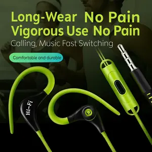 Headset Kabel Hi-Fi Suara Jernih Nyaman Dipakai Earphone Jack 3.5mm Musik dan Telepon untuk Semua HP