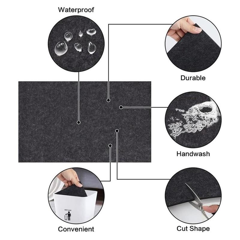 Product Introduction of GEMMAIA Practical Black Reptile Carpet Foldable Cuttable Tortoise Mat Moisturizing Absorbent Lizard Pad for Snake 8