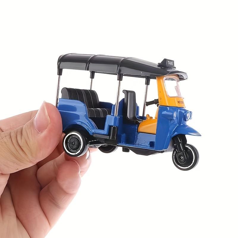 1pc, 1:43 Alloy Tricycle Retro Thai Tricycle Simulation Model, Table Ornament, Three Wheeled Motorcycle Model, Gift Tabletop Ornament, Home Decor, Kawaii Gift 0