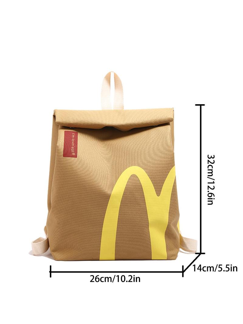 Product Introduction of Fashion Letter Pattern Backpack, Casual Oxford Backpack for Women & Girls, Trendy All-match Bag for Daily Use 1