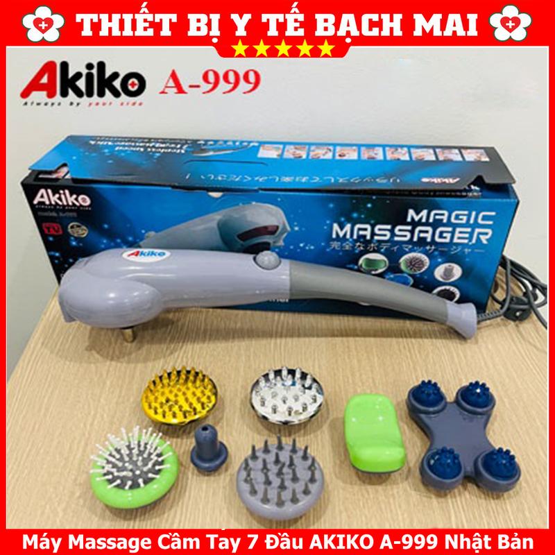 Máy Massage Cầm Tay 7 Đầu Akiko A-999 Công Nghệ Nhật Bản, Siêu Mạnh 0