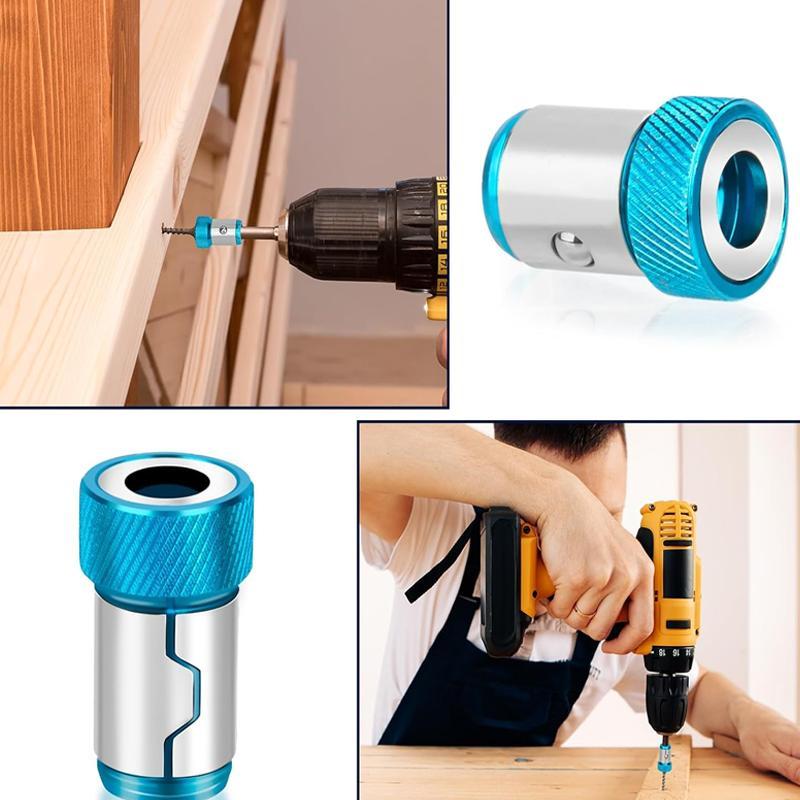 Screwdriver Head Magnetic Ring with Screwdriver Bits, Universal Magnetizer for Drill, Removable Magnetizer Ring, Magnetic Driver Hex Electric Screwdriver Bit 3