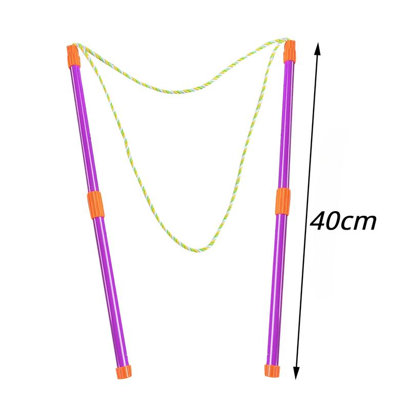 Product Introduction of Outdoor 1Set Double Pole Bubble Rope Color Giant Bubble Circle Garden Toy Big Bubble Stick Outdoor Fun for Kids Bubble Tool 30