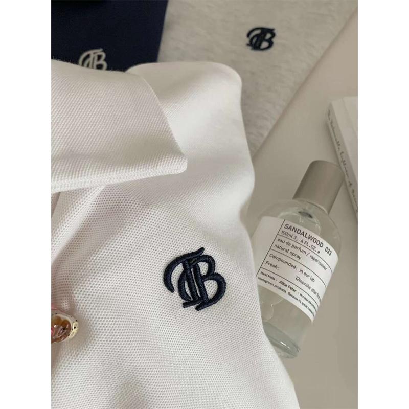 Product Introduction of Áo Polo Tay Lỡ Màu Trơn Đơn GIẢN Thêu Chữ TB tag WG.WE Minxu Shop POLO10 12