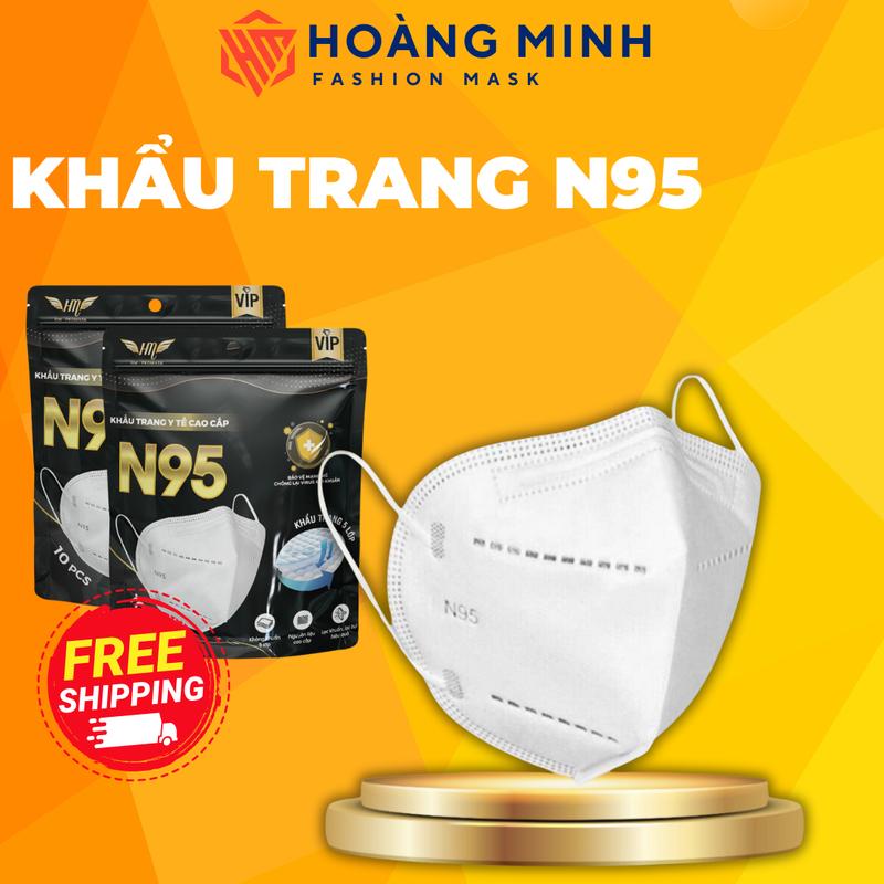 Khẩu Trang N95 5 lớp HM Pro Mask dày dặn Phiên bản giới hạn chống bụi mịn PM2.5 phụ kiện
