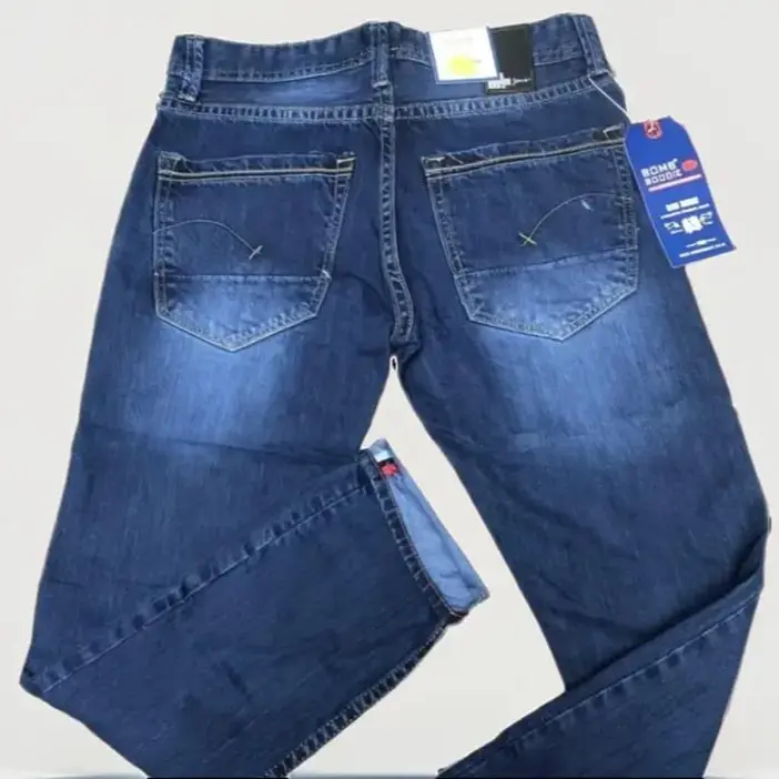Promo Celana Jeans Pria BOMBOOGIE pria standar terlaris -Celana Panjang Pria Terbaru-BOMBOOGIE Jeans premium distro Size 27-34 Terbaru Dan Terlaris Nyaman Denim Hitam Keren Basic 5